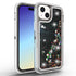 iPhone 15 Plus Transparent Floating Glitter Heavy Duty Case