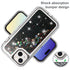 iPhone 15 Plus Transparent Floating Glitter Heavy Duty Case