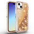 iPhone 15 Plus Transparent Floating Glitter Heavy Duty Case