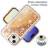 iPhone 15 Plus Transparent Floating Glitter Heavy Duty Case