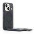 iPhone 15 Plus Magsafe Wireless Zippered Leather Case