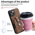 iPhone 15 Plus Solid Vintage Hardware Ring Leather Case