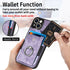 iPhone 15 Solid Vintage Hardware Ring Leather Case