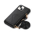 iPhone 15 Plus Triangle Crossbody Multifunctional Card Insertion Leather Case