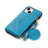 iPhone 15 Triangle Crossbody Multifunctional Card Insertion Leather Case