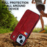 iPhone 15 Rear Cover Wrist Strap Card Insertion Phone Case