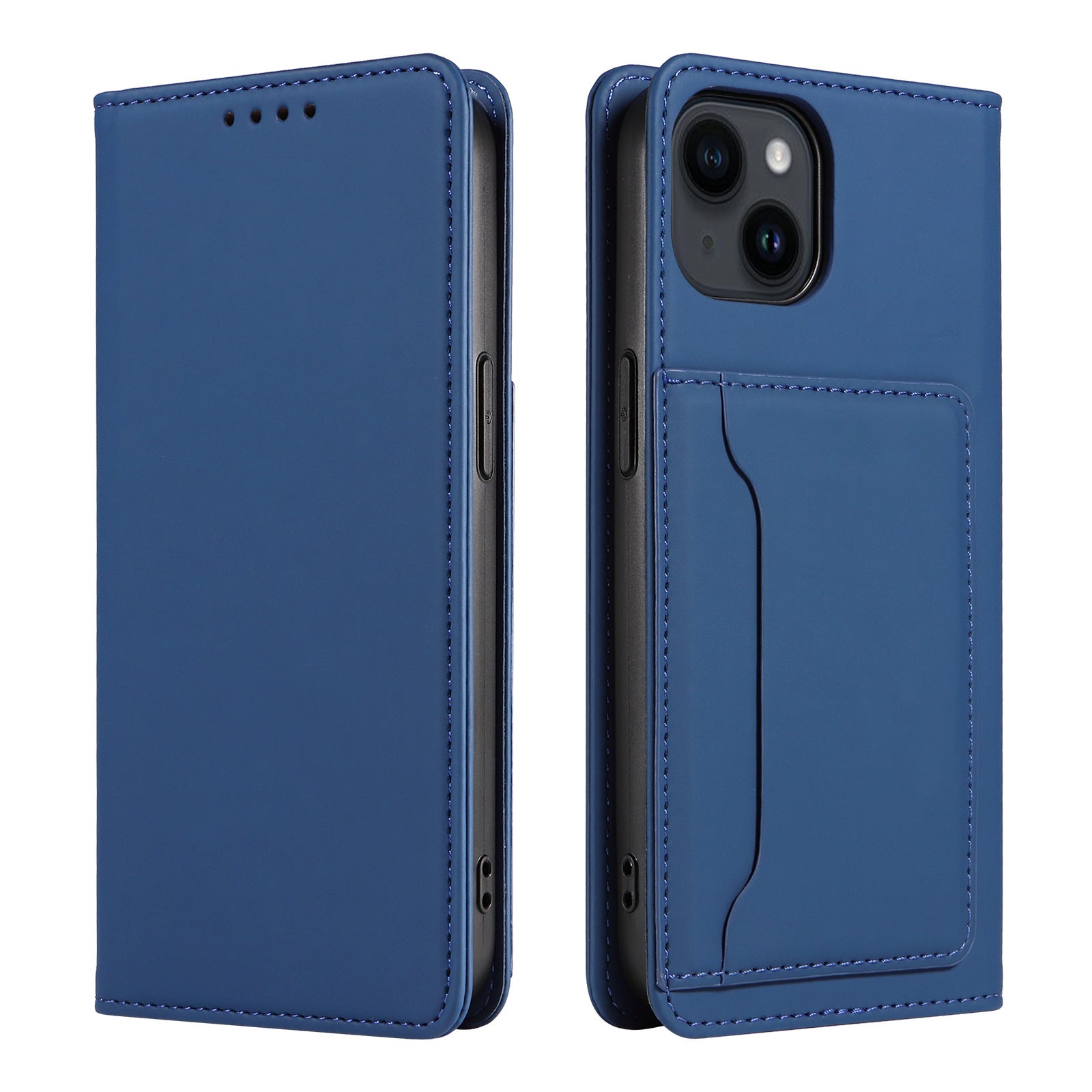 iPhone 15 Flip Leather Sheath Phone Case