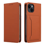 iPhone 15 Flip Leather Sheath Phone Case