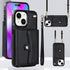 iPhone 15 Card Insertion Crossbody Lanyard Case