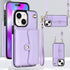 iPhone 15 Card Insertion Crossbody Lanyard Case