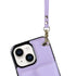 iPhone 15 Plus Card Insertion Crossbody Lanyard Case