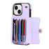 iPhone 15 Card Insertion Crossbody Lanyard Case