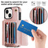 iPhone 15 Card Insertion Crossbody Lanyard Case