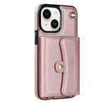 iPhone 15 Card Insertion Crossbody Lanyard Case