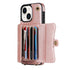 iPhone 15 Plus Card Insertion Crossbody Lanyard Case