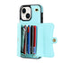 iPhone 15 Card Insertion Crossbody Lanyard Case