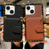 iPhone 15 Plus Texture Multifunctional Insert card Phone Case