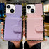 iPhone 15 Plus Texture Multifunctional Insert card Phone Case