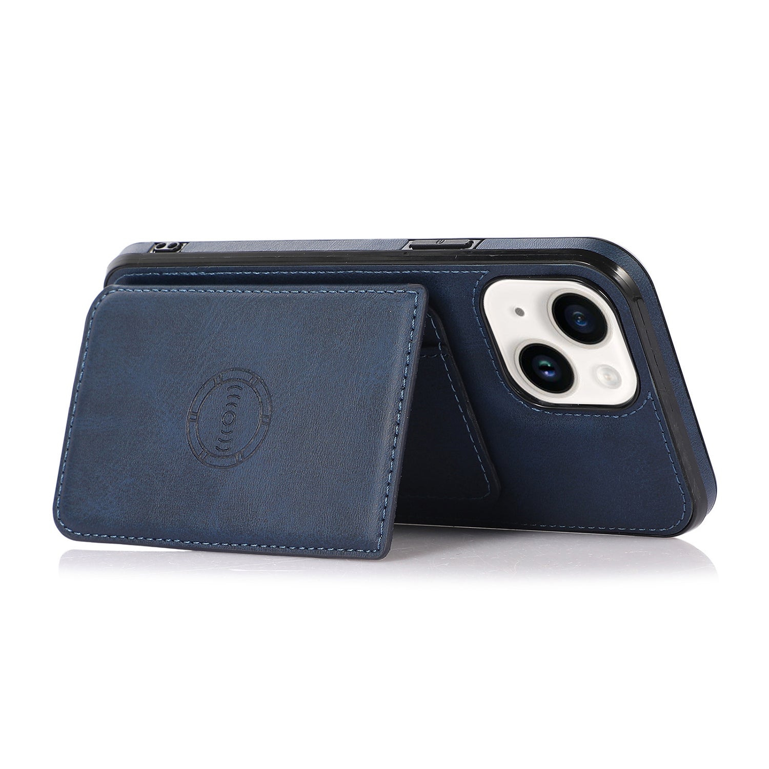 iPhone 15 Wallet Case Credit Card Holder, Premium Leather Durable Kickstand Magnetic Protective Cover