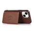 iPhone 15 Wallet Case Credit Card Holder, Premium Leather Durable Kickstand Magnetic Protective Cover