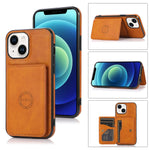 iPhone 15 Wallet Case Credit Card Holder, Premium Leather Durable Kickstand Magnetic Protective Cover