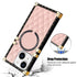 iPhone 15 3D Down Jacket CC Style Soft Leather Square Magnetic Attraction Case Cover