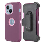 iPhone 15 Plus With Kickstand Belt Clip Full Protection Heavy Duty Case