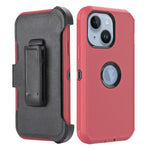 iPhone 15 Plus With Kickstand Belt Clip Full Protection Heavy Duty Case