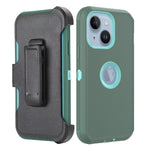 iPhone 15 Plus With Kickstand Belt Clip Full Protection Heavy Duty Case