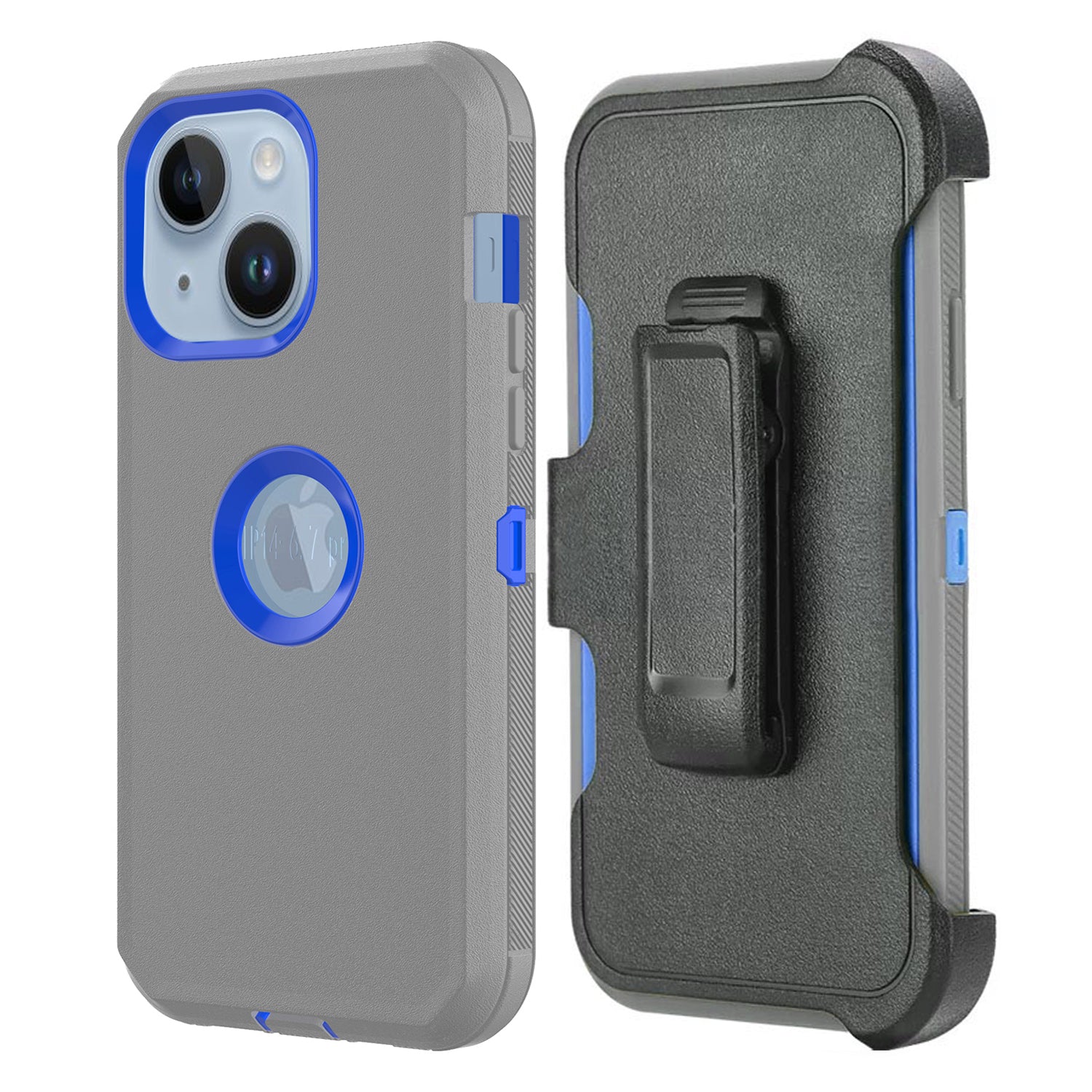 iPhone 15 Plus With Kickstand Belt Clip Full Protection Heavy Duty Case