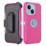 iPhone 15 With Kickstand Belt Clip Full Protection Heavy Duty Case