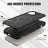 iPhone 15 Car Mounted Magnetic Suction 2in1 Frosted Anti Fall Phone Case