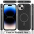 iPhone 15 Car Mounted Magnetic Suction 2in1 Frosted Anti Fall Phone Case