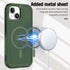 iPhone 15 Plus Car Mounted Magnetic Suction 2in1 Frosted Anti Fall Phone Case