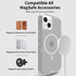 iPhone 15 Plus Magnetic Attraction Transparent Full Protection Heavy Phone Case