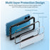 iPhone 15 Full Body Bumper Case With Clear Back Panel Protector