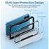 iPhone 15 Plus Full Body Bumper Case With Clear Back Panel Protector