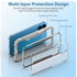 iPhone 15 Plus Full Body Bumper Case With Clear Back Panel Protector