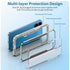 iPhone 15 Full Body Bumper Case With Clear Back Panel Protector