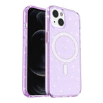 iPhone 15 Plus Magnetic Attraction Gradient Shiny Transparency Case