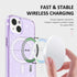 iPhone 15 Magnetic Attraction Gradient Shiny Transparency Case