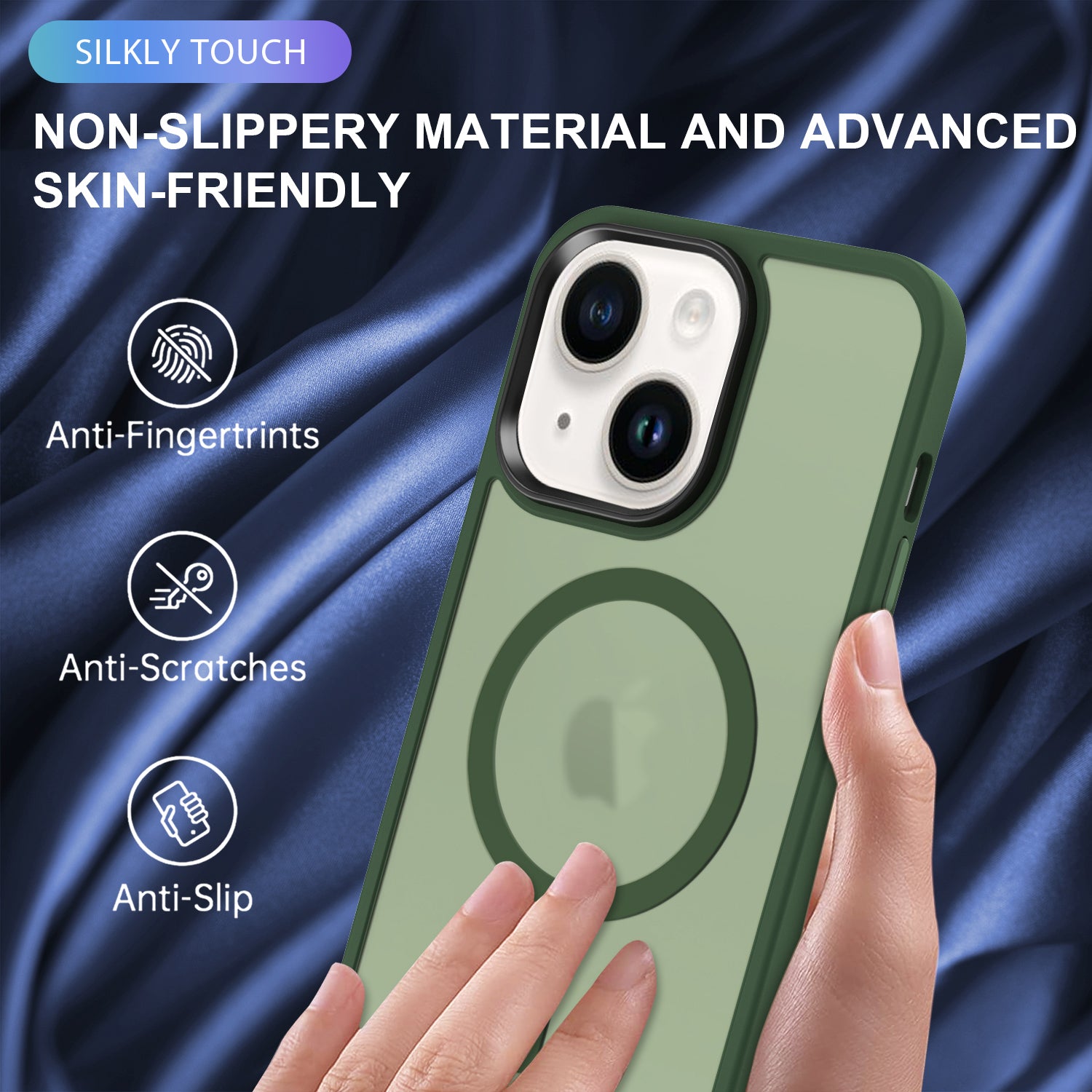 iPhone 15 Plus Shockproof With Magnetic Cover Case