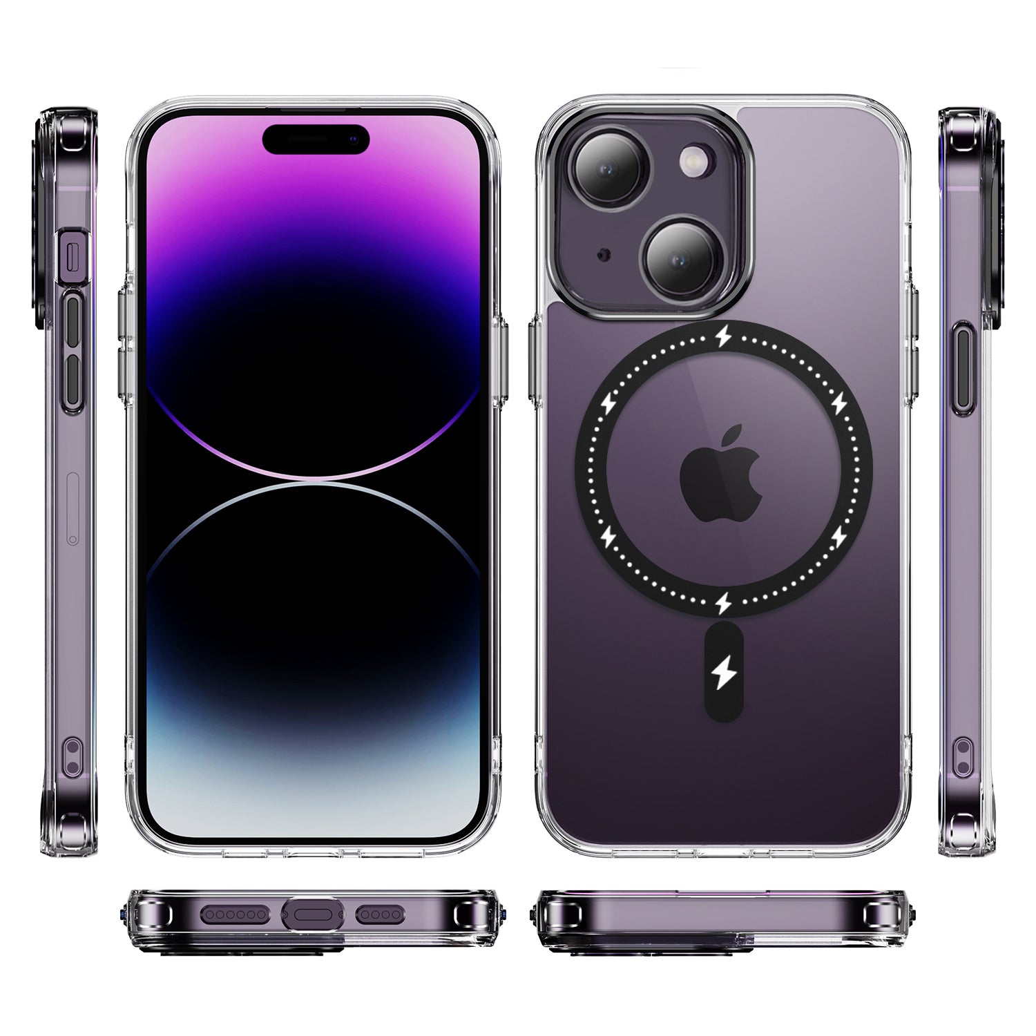 iPhone 15 Plus Magnetic Transparency Case