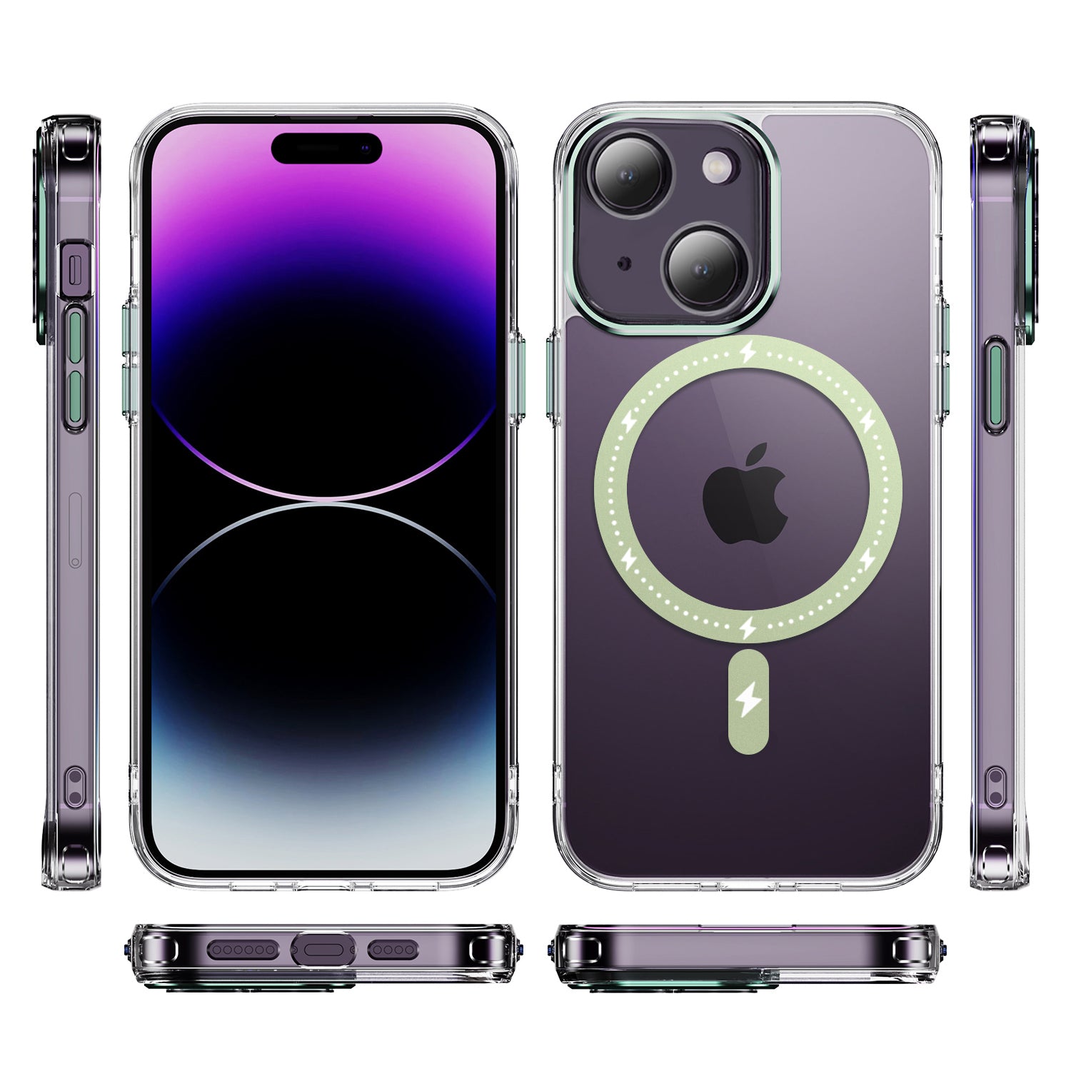 iPhone 15 Plus Magnetic Transparency Case