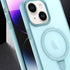 iPhone 15 Plus Translucency Magnetic Suction Bracket Phone Case