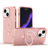 iPhone 15 Plus Translucency Magnetic Suction Bracket Phone Case