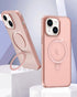 iPhone 15 Translucency Magnetic Suction Bracket Phone Case