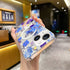 iPhone 15 Plus Printed Double-Layer Transparent Magnetic Suction Phone Case