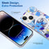 iPhone 15 Plus Printed Double-Layer Transparent Magnetic Suction Phone Case