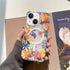 iPhone 15 Printed Double-Layer Transparent Magnetic Suction Phone Case